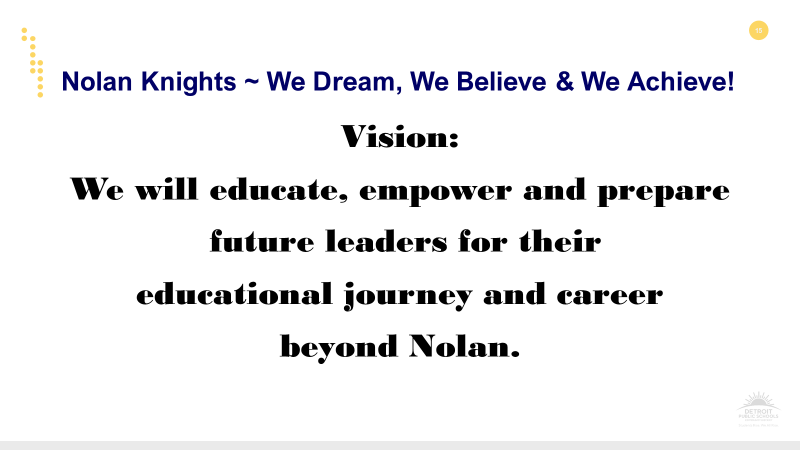 Tag line and vision